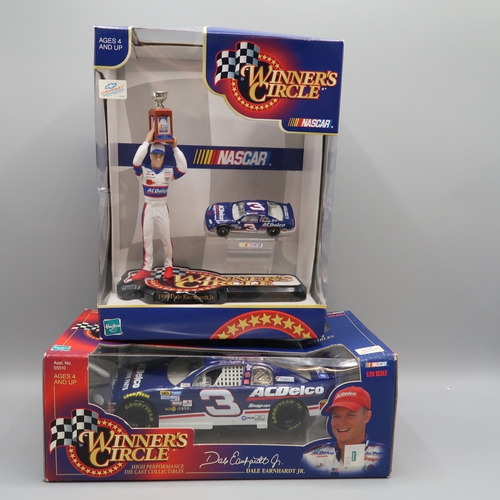 Dale Earnhardt Jr. #3 ACDelco Winners Circle Action Figure and Car 1:24 1:64 lot
